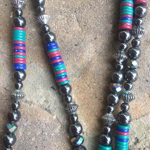 Colorful, long tree of life necklace - Picture 7 of 8